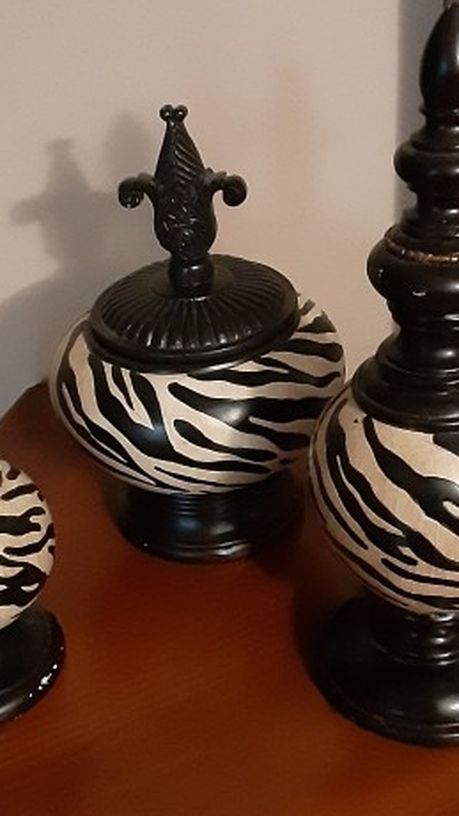 Zebra design decorations