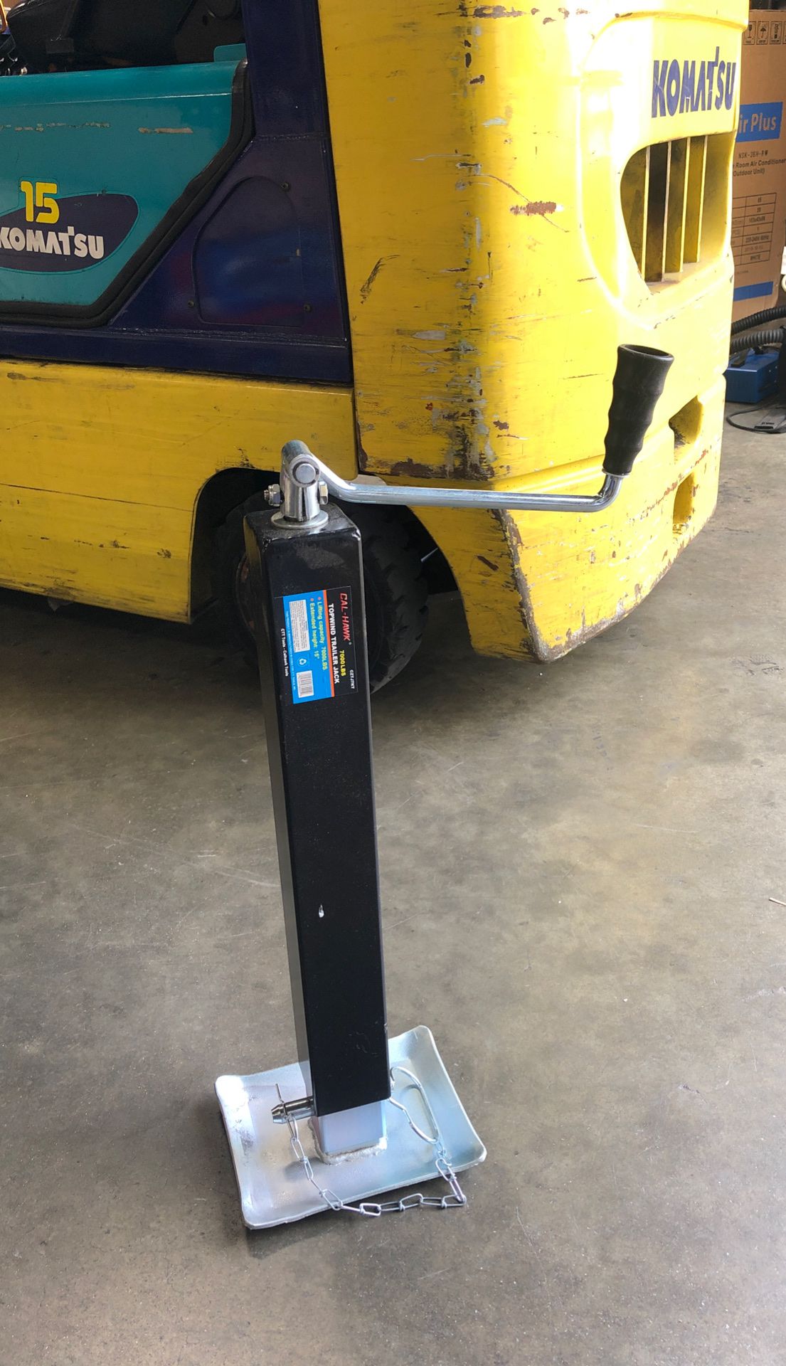 7000lbs topwind trailer jack extend height 15” brand new