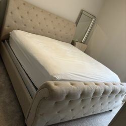Upholstered Sleigh Bed