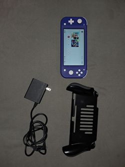 Nintendo Switch Lite, Blue, with Charger and Grip