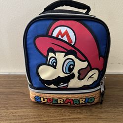 Nintendo Super Mario Soft Sided Double Compartment Lunch Box/Bag Insulated