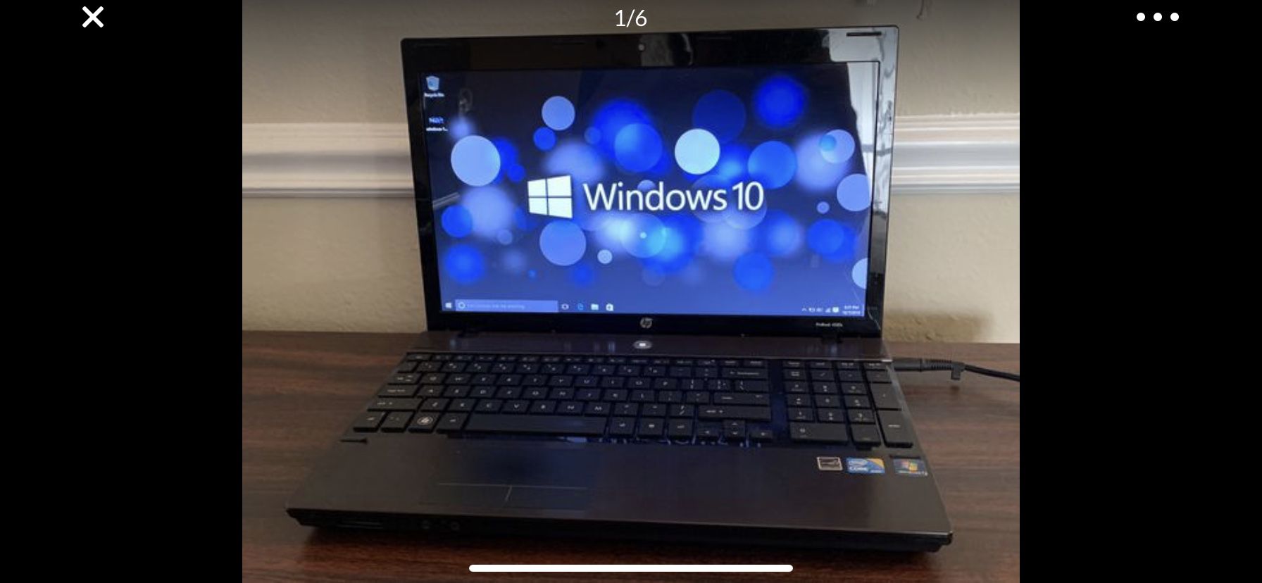Fast windows 10 HP PROBOOK 16” Laptop with office and and antivirus intel core i3