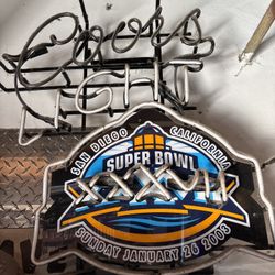 Super Bowl Chargers Neon Light