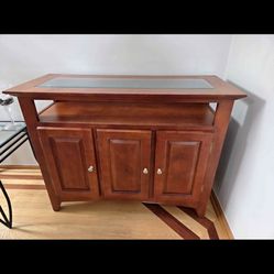 TV Console Cabinet Storage Like New 