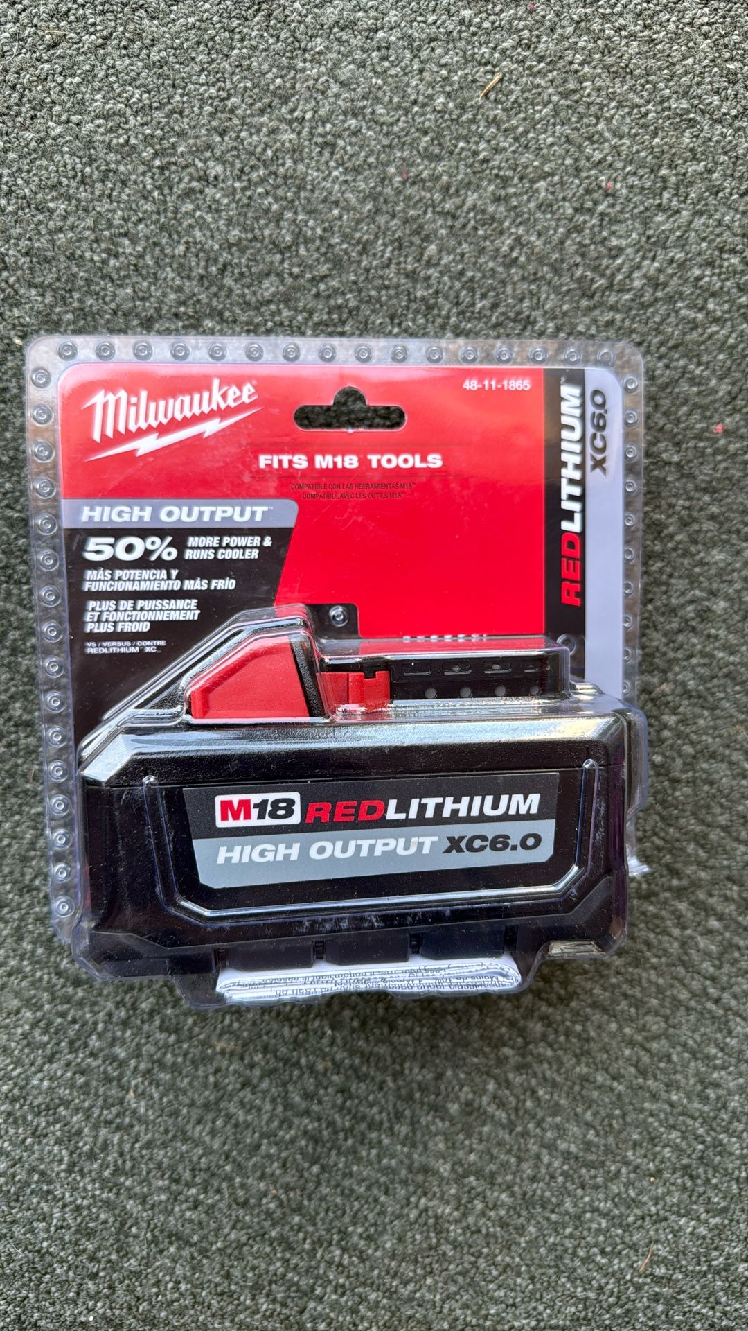 Milwaukee M18 High-Output 6amph Battery