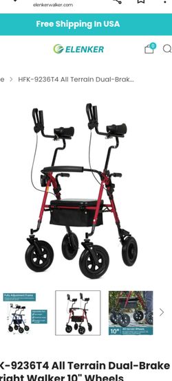 ELENKER ROLLATOR WALKER UPRIGHT
