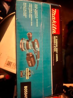 Makita corded orbital variable speed sander