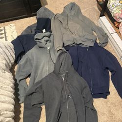 Men’s Zip up Hoodie Lot Of 6 