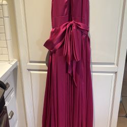  Ieena for Mac Duggal Halter Gown in Magenta size 8