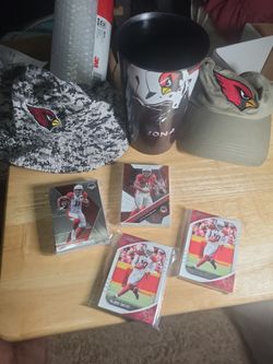 NFL Cardinals lot hat cup cards