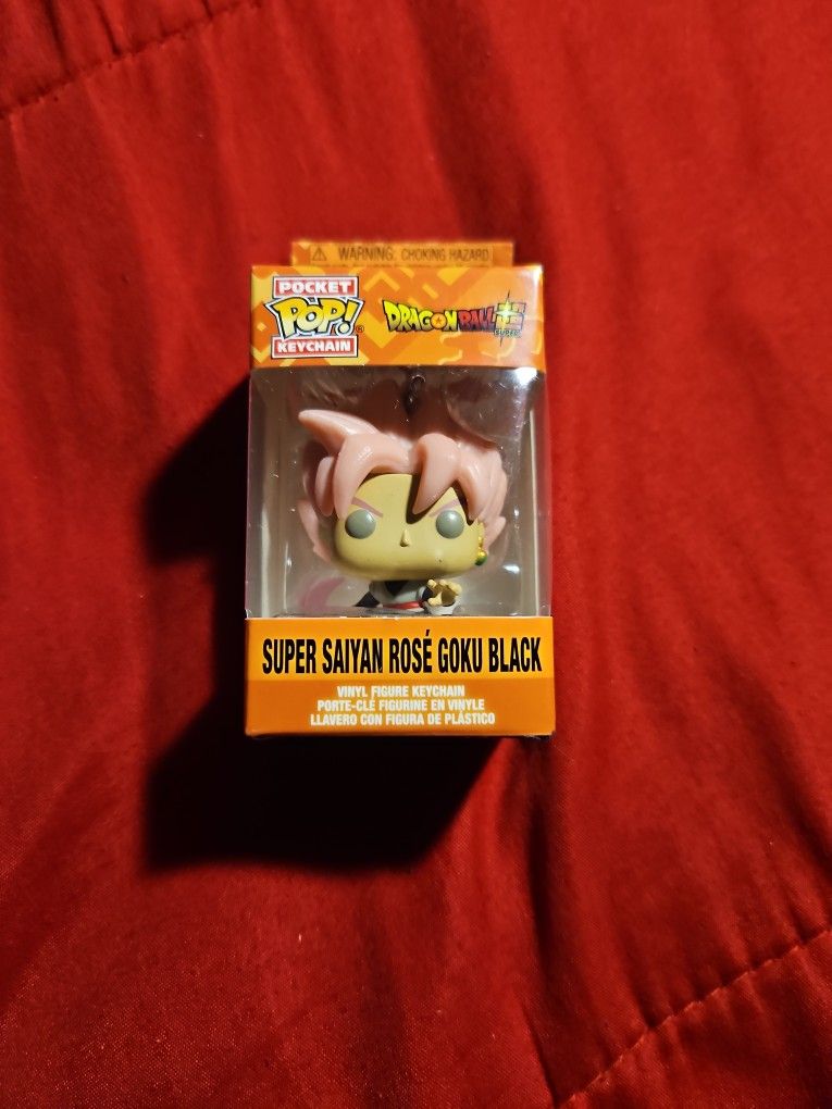 Funko Pop Keychain Dragon Ball Z Super Saiyan Rose Goku Black