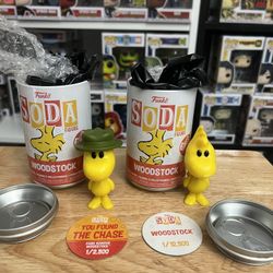 LIMITED EDITION CHASE BUNDLE Woodstock Funko Soda Peanuts Comics Vinyl Figures