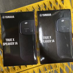 Lot Of 2 Yamaha True X Speaker 1A Portable, Wireless, Surround Sound Speaker with Bluetooth. Black
