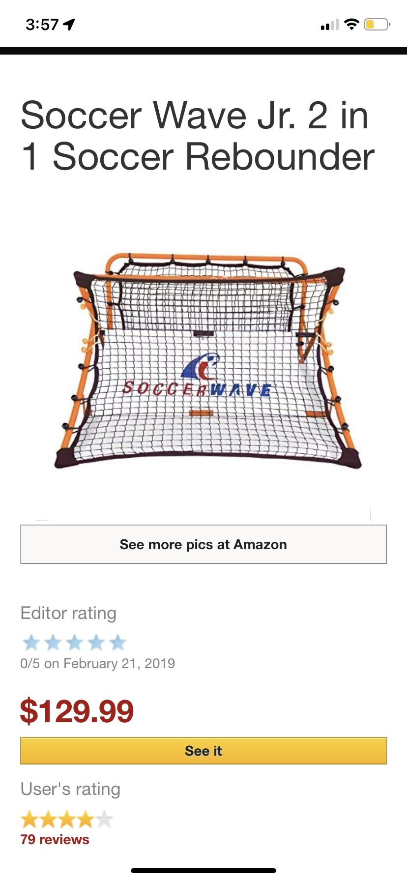 Soccer Wave Rebounder