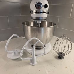 KitchenAid Classic Stand Mixer – White (w/ Attachments)