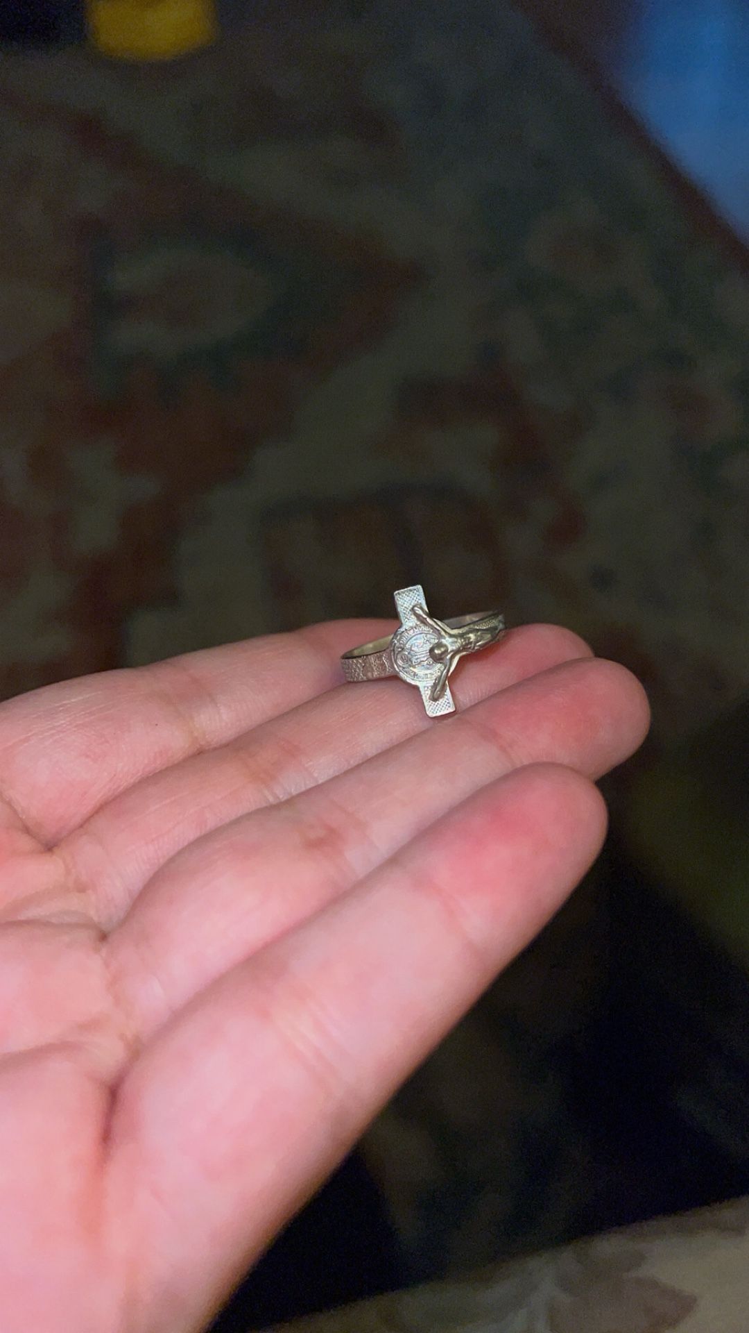 Silver Cross Ring