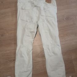 Valabasas White Distress Jeans 