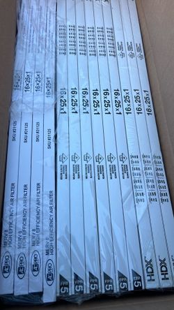 16x25x1 merv 8 new filters