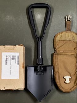 MILITARY TACTICAL ENTRENCHING TOOL TRI-FOLD SHOVEL