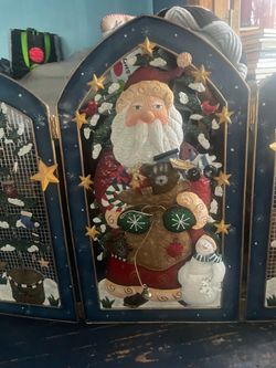 Christmas Fire Place Screen