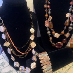 Abalone Shell Necklaces Set