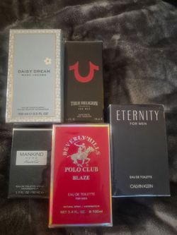 4 men  Cologns 1 women perfume
