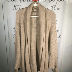Tan Color Cardigan L