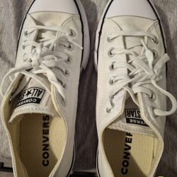 Women's Size 7.5 Boys 5.5 Converse All Star Chuck Taylor Off White