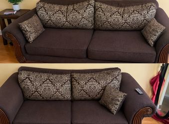 Matching Full-Size Couch & Loveseat Set – $300 OBO