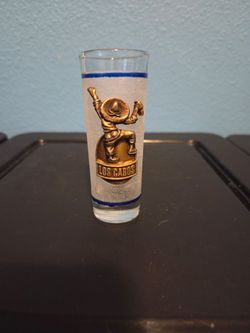 Los Cabos Frosted Tall Shot Glass with Raised Pewter Sombrero Figure – Mexico