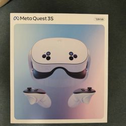 Meta - Quest 3S 128GB | Virtual Reality Headset Without Wires — Thirty-Three Percent More Memory — 2X Graphical Processing - White 