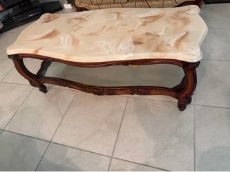 antique French Provincial coffee table