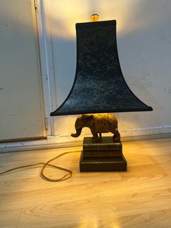 Elephant Stack Books Table Lamp