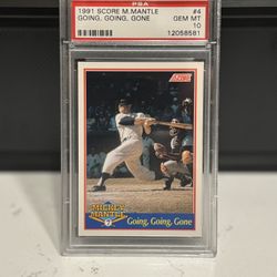 PSA GEM MT 10 Mickey Mantle RARE 