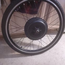 🔥 26" E-Bike Wheel w/ 48V 1000W Motor – Fresh Paint + New Tire – $125 or Trade