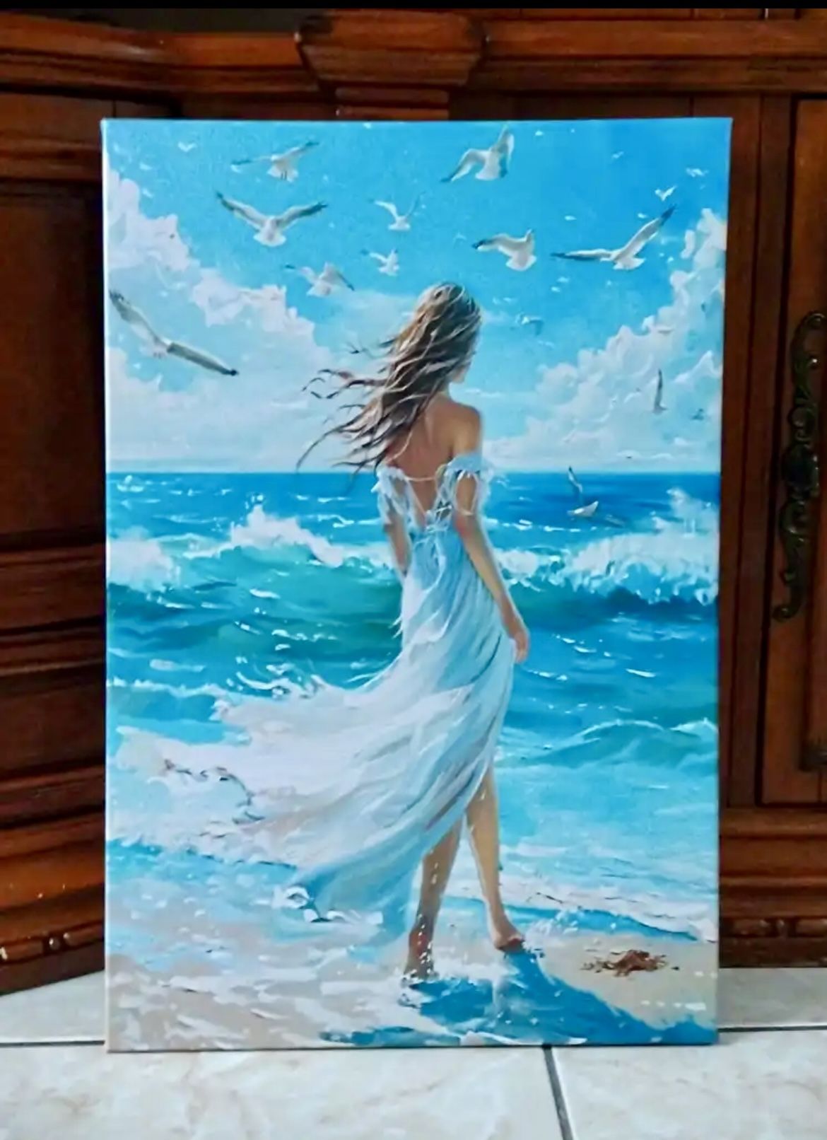Canvas Beach Scene Wall Art