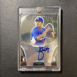2013 Julio Urias Bowman Sterling Topps Certified Autographed Rookie Card. #BSAP-JU