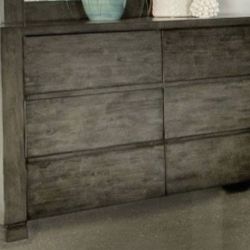 Brand New 6-Drawer Dark Grey Dresser