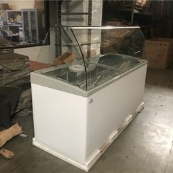 NSF 72 ins Popsicle freezer display SD651S with rack
