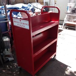 Utillity Cart Good For Shop Plants Books On Heavy Duty Wheels