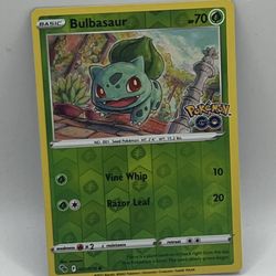 Pokemon Pokemon Go Bulbasaur Reverse Holo Card # 001/078