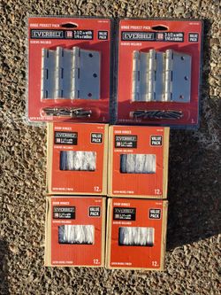 Everbilt 3 1/2in. Satin Nickel Finish Interior Door Hinges