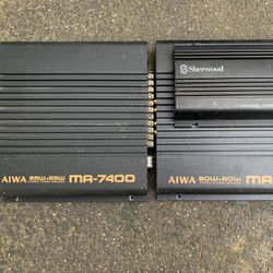 Aiwa & Sherwood Car Stereo Power Amplifier Amp