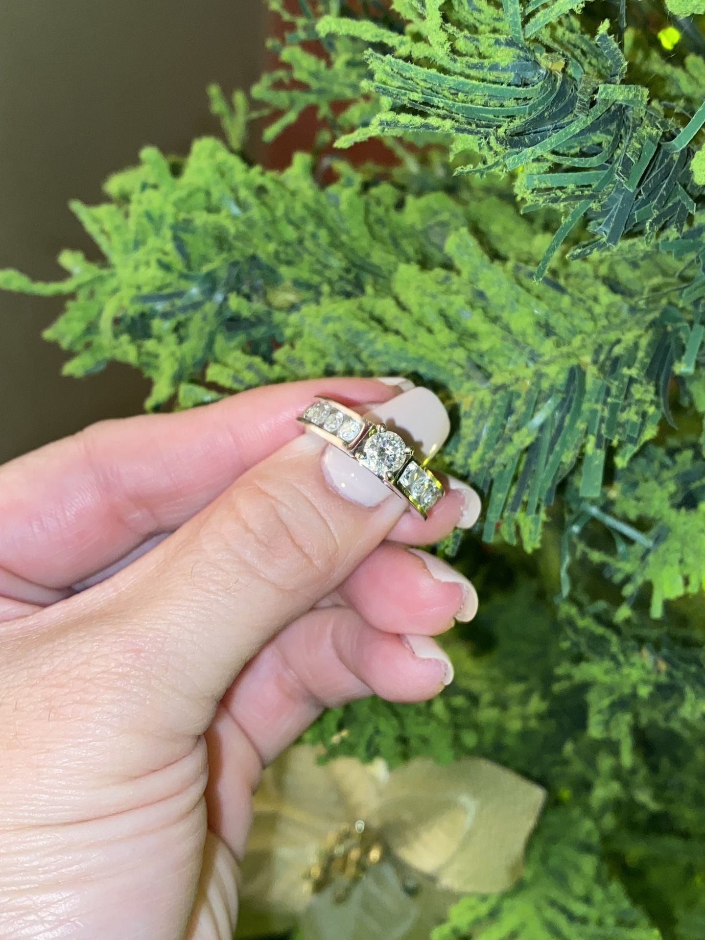 Diamond Engagement Ring “2 Carat” 14k White Gold