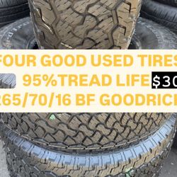 265/70/16 Bfgoodrich 
