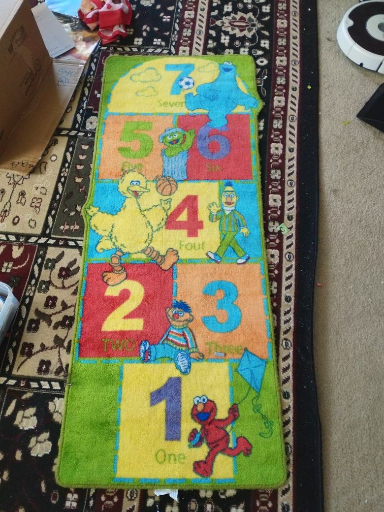 Sesame Street 3 Hopscotch Carpet Blanket Toy