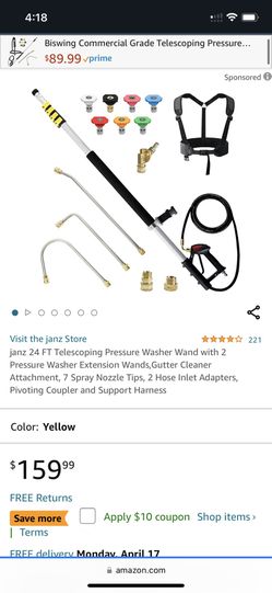 Pressure Washer Gutter Cleaner 