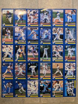 Los Angeles Dodgers DARE baseball cards