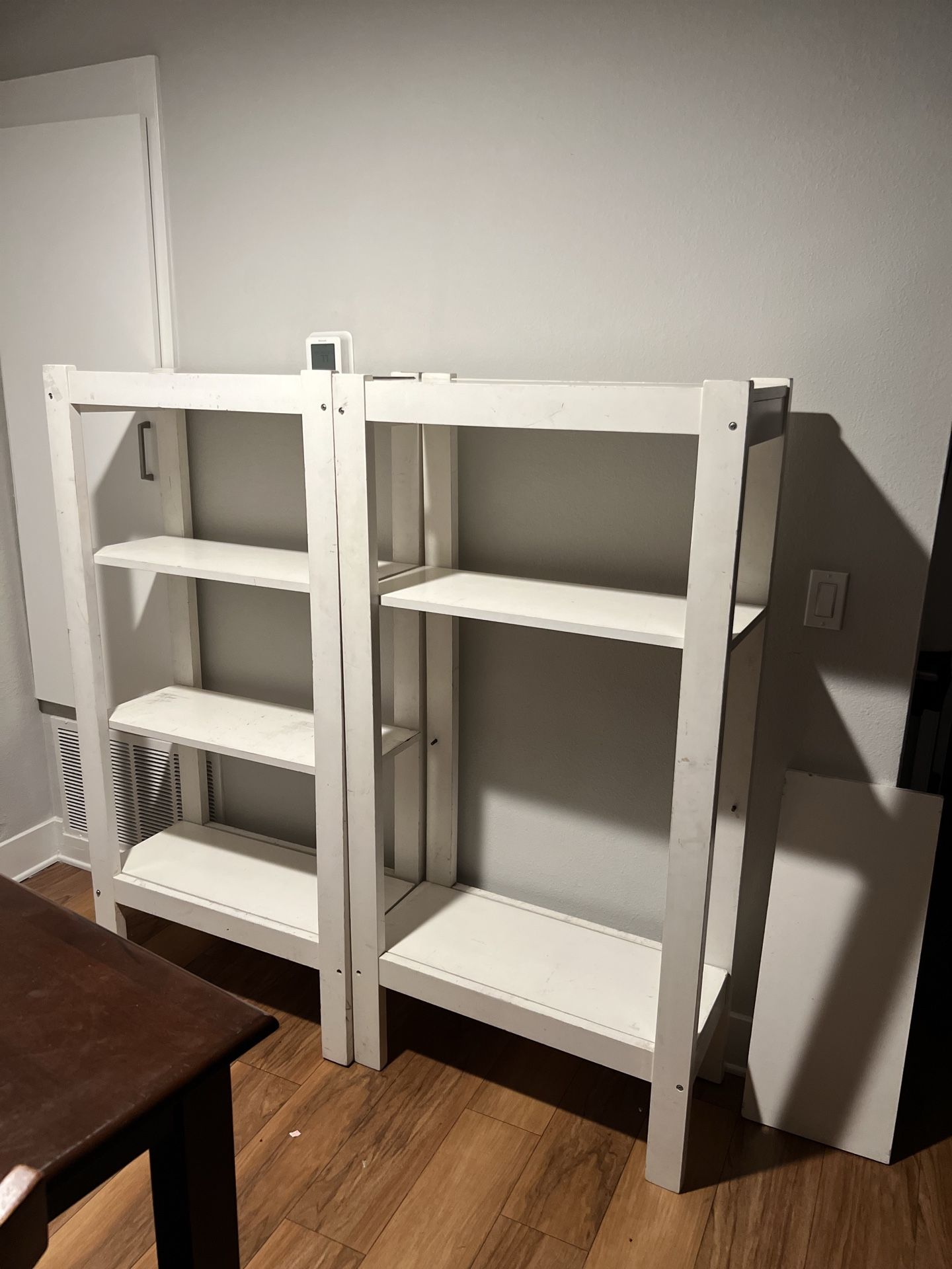Two Adjustable Shelving Units