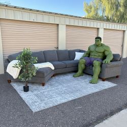 3 Pc Haverty’s Grey Sectional 